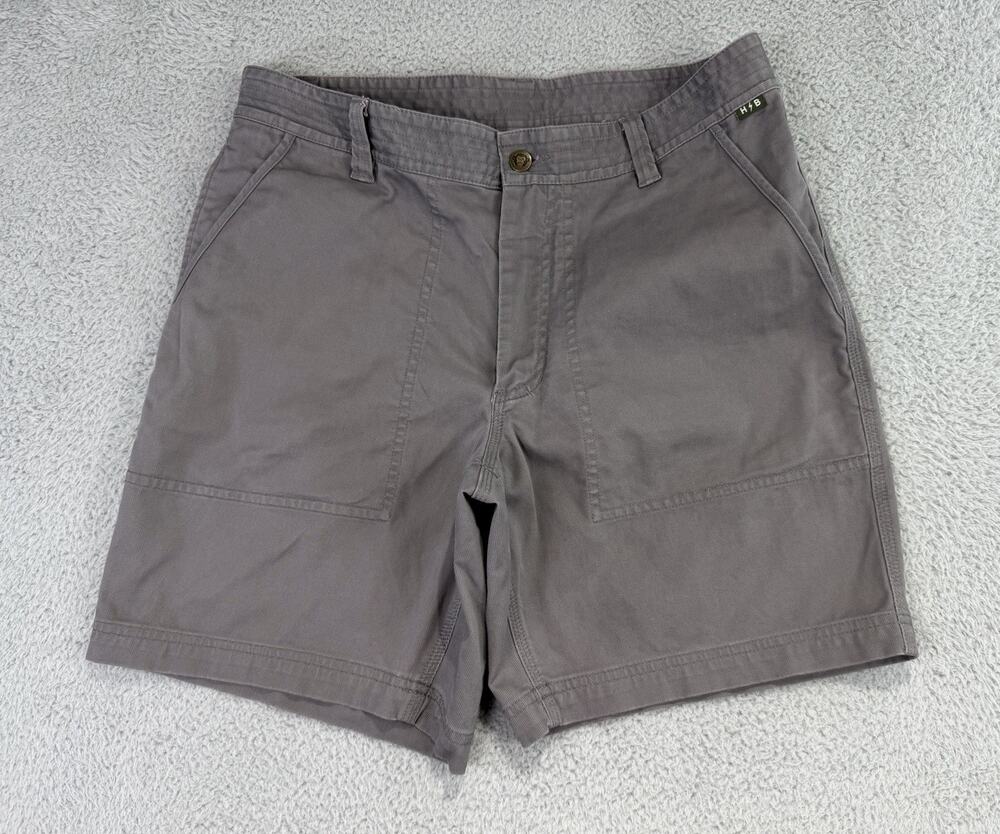 Howler Bros Shorts Mens 33(34x7) Clarksville Walk Stretch Cotton Gray